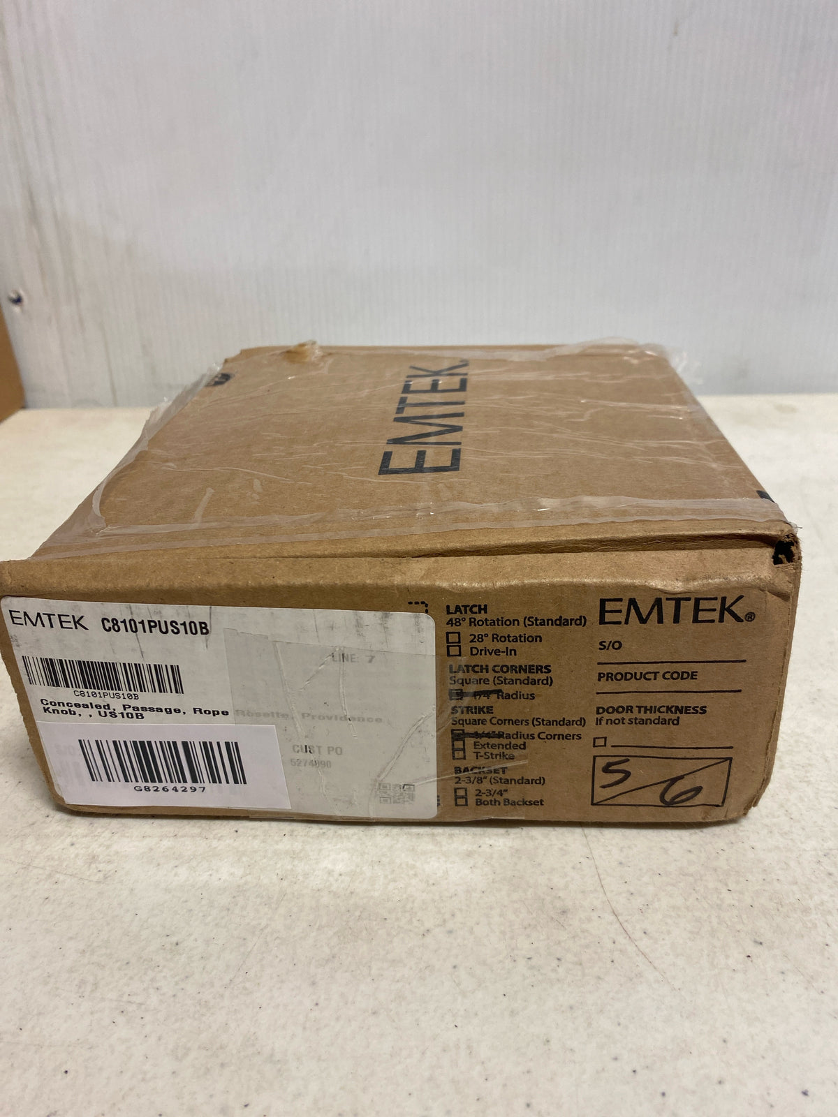 Emtek Oil Rubbed Bronze Passage C8101PUS10B