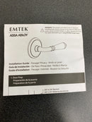 Emtek 505HLOUS19 Helios Reversible Non-Turning Two-Sided Dummy Door Lever Set from the Brass Modern Collection - Flat Black