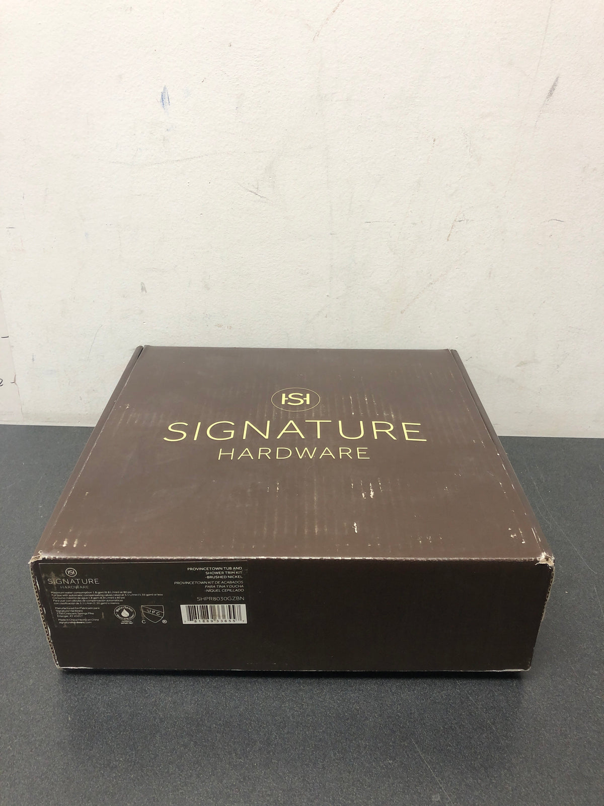 Signature Hardware 449849 Provincetown Pressure Balanced Tub and Shower Trim Package - Less Valve - Brushed Nickel