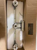 Elegant Lighting LD7309W24CH Harris 3 Light 10" Tall Bathroom Sconce - Chrome / Clear