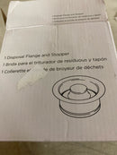 Delta 72030-SS Garbage Disposal Flange and Stopper for Standard Kitchen Sink Drain Openings - Brilliance Stainless