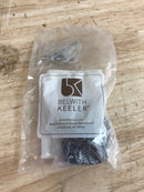 Belwith Keeler B079712-MB Pebble 2-15/16" x 2-1/8" Natural Organic Zen Designer Cabinet Knob / Drawer Knob - Matte Black