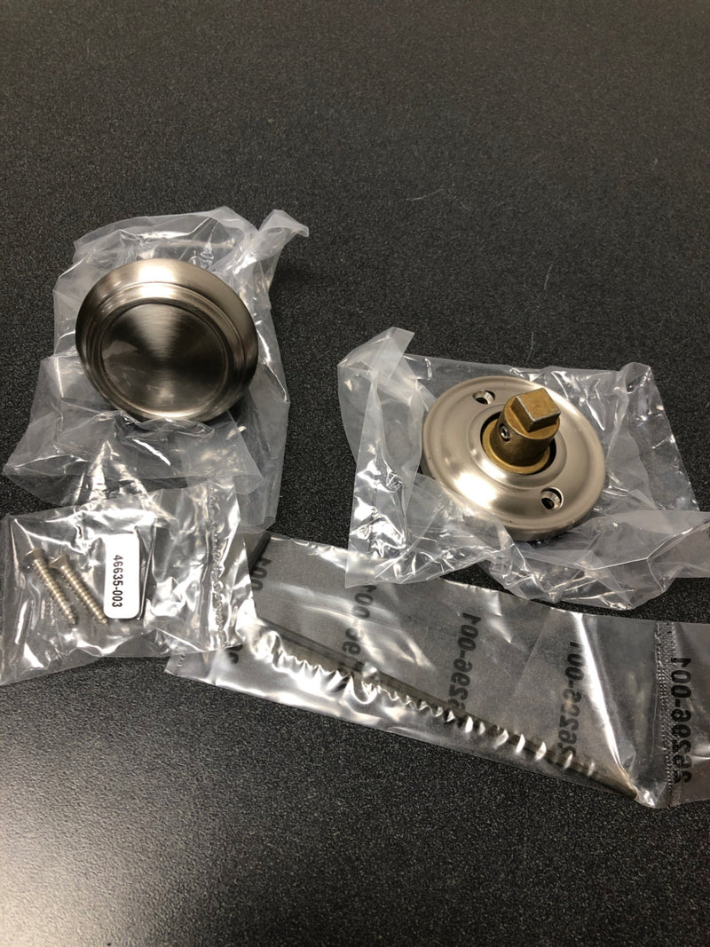 Baldwin HDTRATRR150 Traditional Non-Turning One-Sided Dummy Door Knob with Round Rose - Satin Nickel