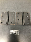 PAIR Emtek Steel Hinges 4" x 4" x 2.2mm Oil Bronze Pack of 2 US10B 9101410B