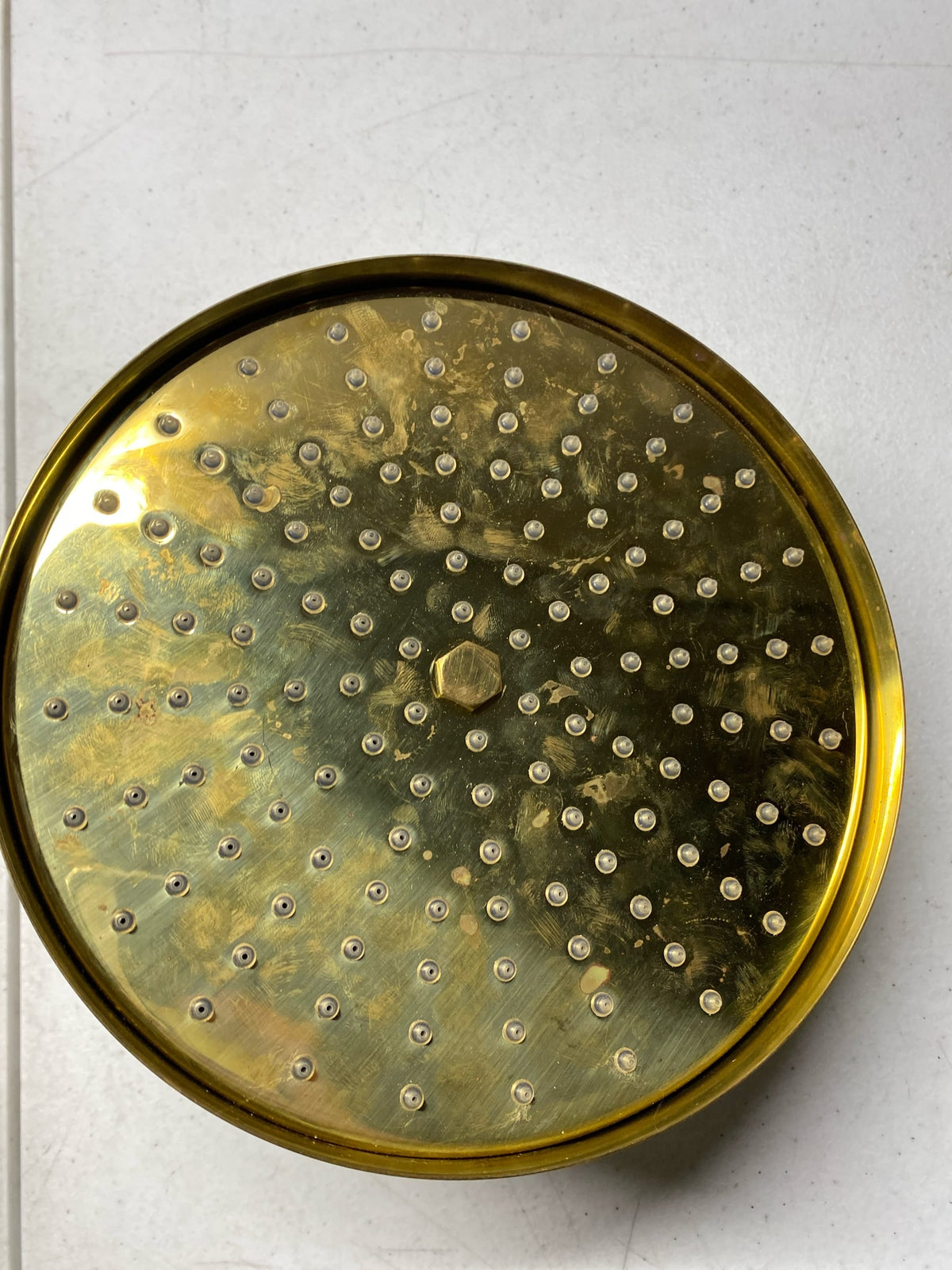 Rohl 80126RS1ULB Rohl 1.8 GPM Single Function Shower Head - Unlacquered Brass (Living Finish)