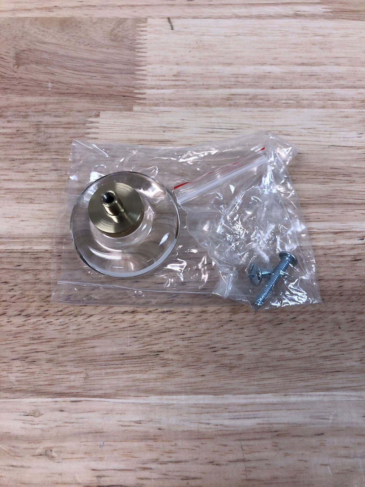Amerock BP36652CBBZ Glacio 1-3/4 Inch Mushroom Cabinet Knob - Crystal / Champagne