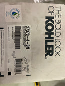 KOHLER 27378-4-BN Bellera Centerset Bathroom Faucet with Clicker Drain, 2-Handle Bathroom Sink Faucet, 1.2 GPM, Vibrant Brushed Nickel