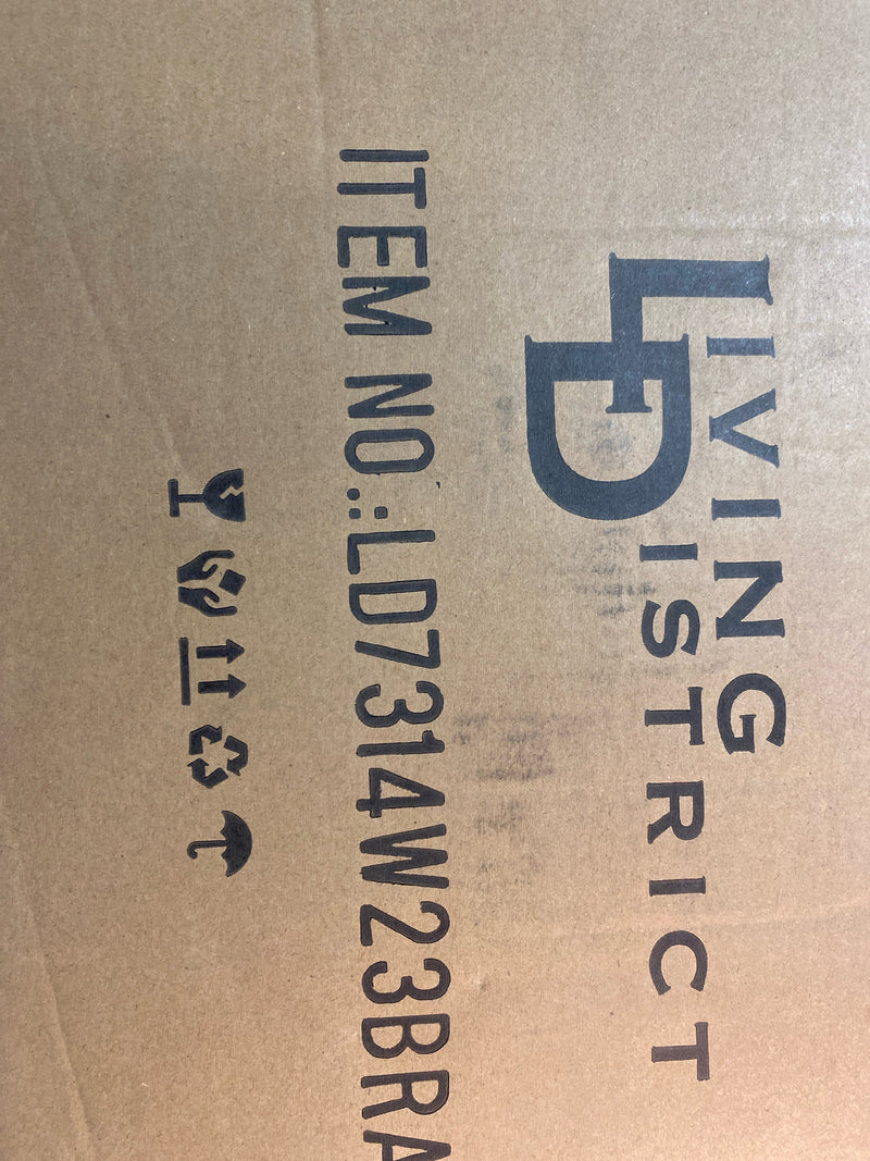 Living District Ronnie 3 Light Bath Sconce, Brass/Clear - LD7314W23BRA