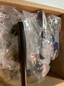 Emtek 5112STUUS10BLH Stuttgart Left Handed Passage Door Lever Set with Modern Rectangular Rose from the Brass Modern Collection - Oil Rubbed Bronze