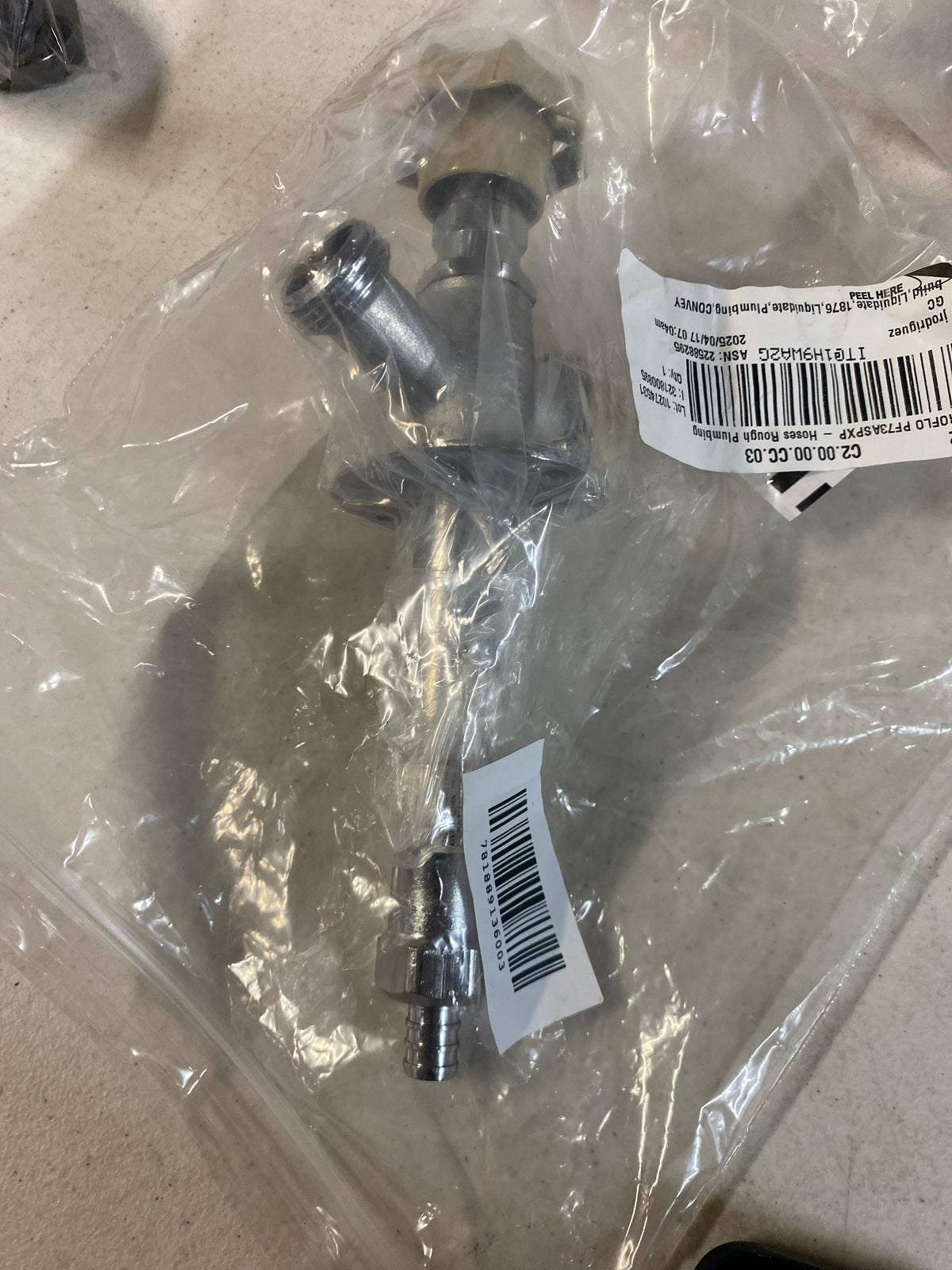 PROFLO PF73ASPXP Not For Potable Use 1/2" x 4" Frost Proof Sillcock with Inlet PEX - N/A