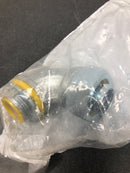 Halex 86907 3/4 in. Insulated Liquid-Tight 90-Degree Connector (1-Pack)