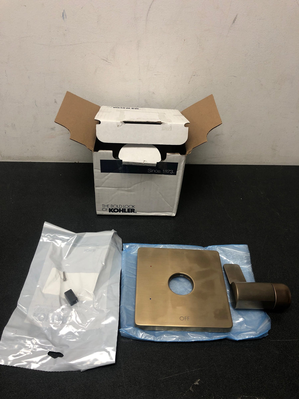 Kohler K-TS23501-4-BV Parallel Pressure Balanced Valve Trim Only with Single Lever Handle - Less Rough In - Vibrant Brushed Bronze