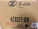 Z-Lite 428SF2-BN 2 Light Semi Flush Mount, Brushed Nickel