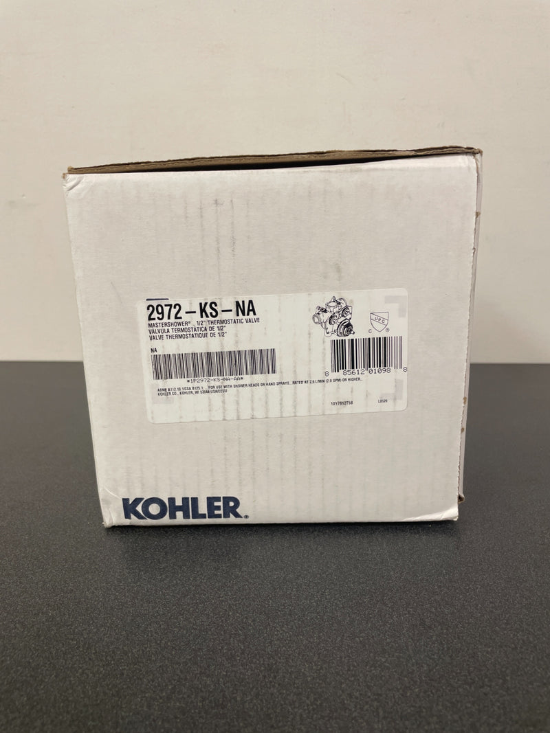 Kohler MasterShower 1/2 Inch Thermostatic Rough In Valve with 10.9 GPM Flow Rate