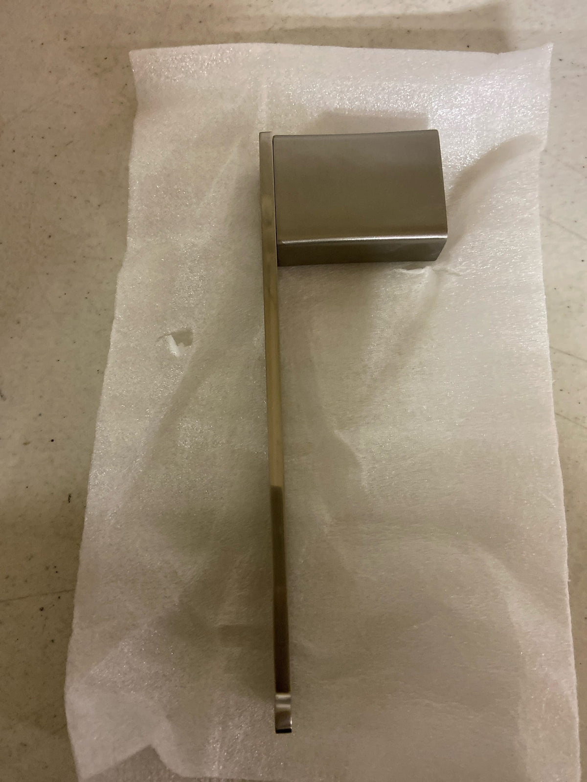 ICO Bath V301 Volkano Cinder Wall Mounted Euro Toilet Paper Holder - Brushed Nickel