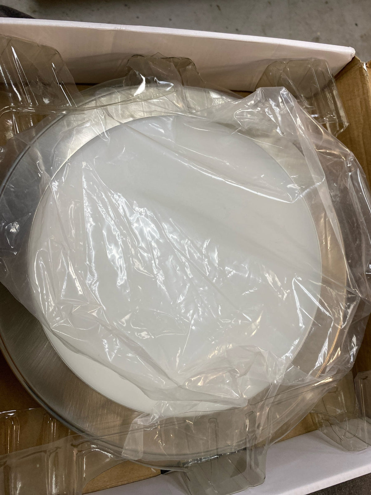Kichler 44246NILED40 Zeo 10" Wide Edge Lit LED Flush Mount Drum Ceiling Fixture - 4000K - Brushed Nickel