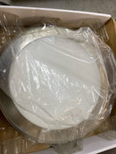 Kichler 44246NILED40 Zeo 10" Wide Edge Lit LED Flush Mount Drum Ceiling Fixture - 4000K - Brushed Nickel