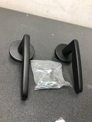 Emtek 520HERUS19 Hermes Brass Modern Privacy Leverset - Flat Black