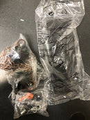 Oukaning HG-ZYLGJ-1553 46.46 in. 10-Light Rustic Industrial Brown Linear Island Chandelier Metal and Wood Pendant Lamp