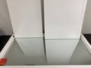 Elegant Lighting MR41836WH Eternity 18" x 36" Rectangular Beveled Metal Framed Bathroom Mirror - White
