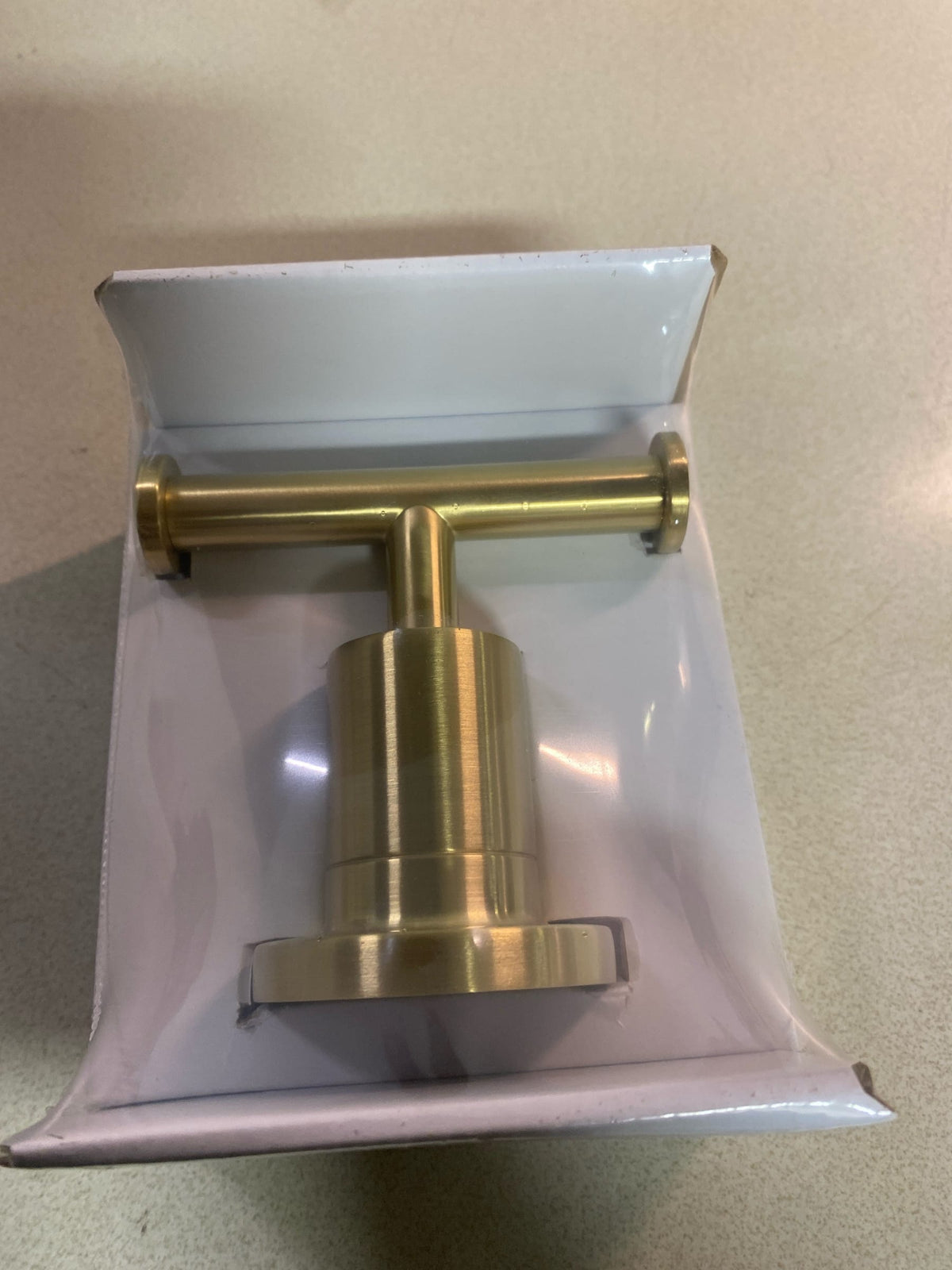 Pfister Contempra Single-Hook Brushed Gold Towel Hook