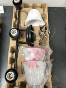 Hampton bay HB3677-43 Marsden 23.5 in. 3-Light Matte Black Transitional Vanity with Clear Glass Shades