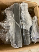 EMTEK Modern Rectangular Rosette Privacy Set with Matching Finish Freestone Lever - Choice of Left/Right Handing and 7 Finishes - 5212FRLLHUS19 - Left Handed (LH) - Flat Black (US19)