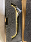 Alno A702-6-PB Traditional 6" Center to Center Single Knuckle Solid Brass Cabinet Handle / Drawer Pull - Polished Brass