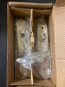 Emtek 1481US15RH Classic Brass Door Configuration 4 Keyed Entry Multi Point Trim Lever Set with American Cylinder Above Handle - Satin Nickel Milano Lever