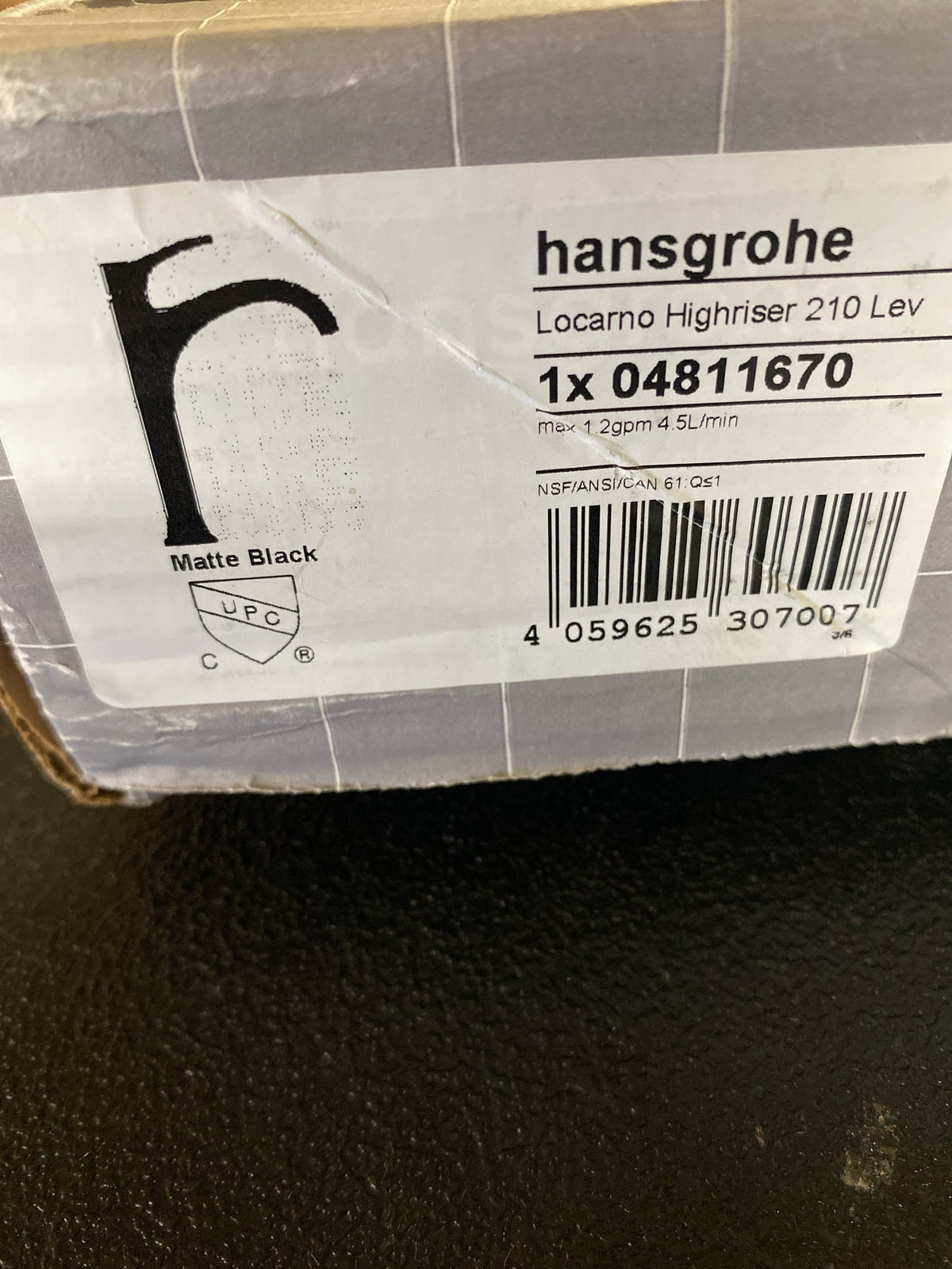 Hansgrohe 04811670 Locarno 1.2 GPM Vessel Single Hole Bathroom Faucet - Matte Black