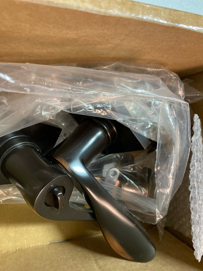 Emtek 512LUUS10B Luzern Single Cylinder Keyed Entry Lever Set from the Brass Modern Collection - Oil Rubbed Bronze