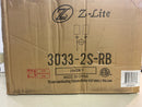 Z-Lite 3033-2S-RB Emily 2 Light 24" Tall Wall Sconce - Rubbed Brass