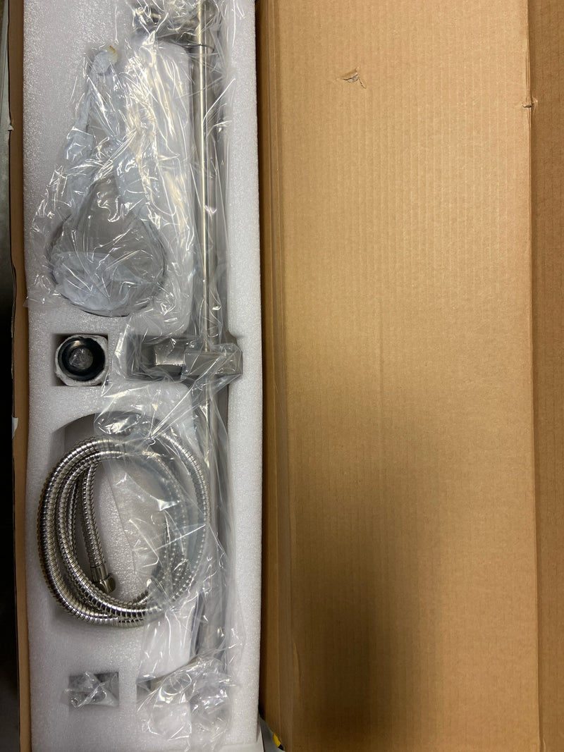 Delta 51361-SS 4-Spray Patterns 1.75 GPM 3.88 in. Wall Mount Handheld Shower Head in Stainless