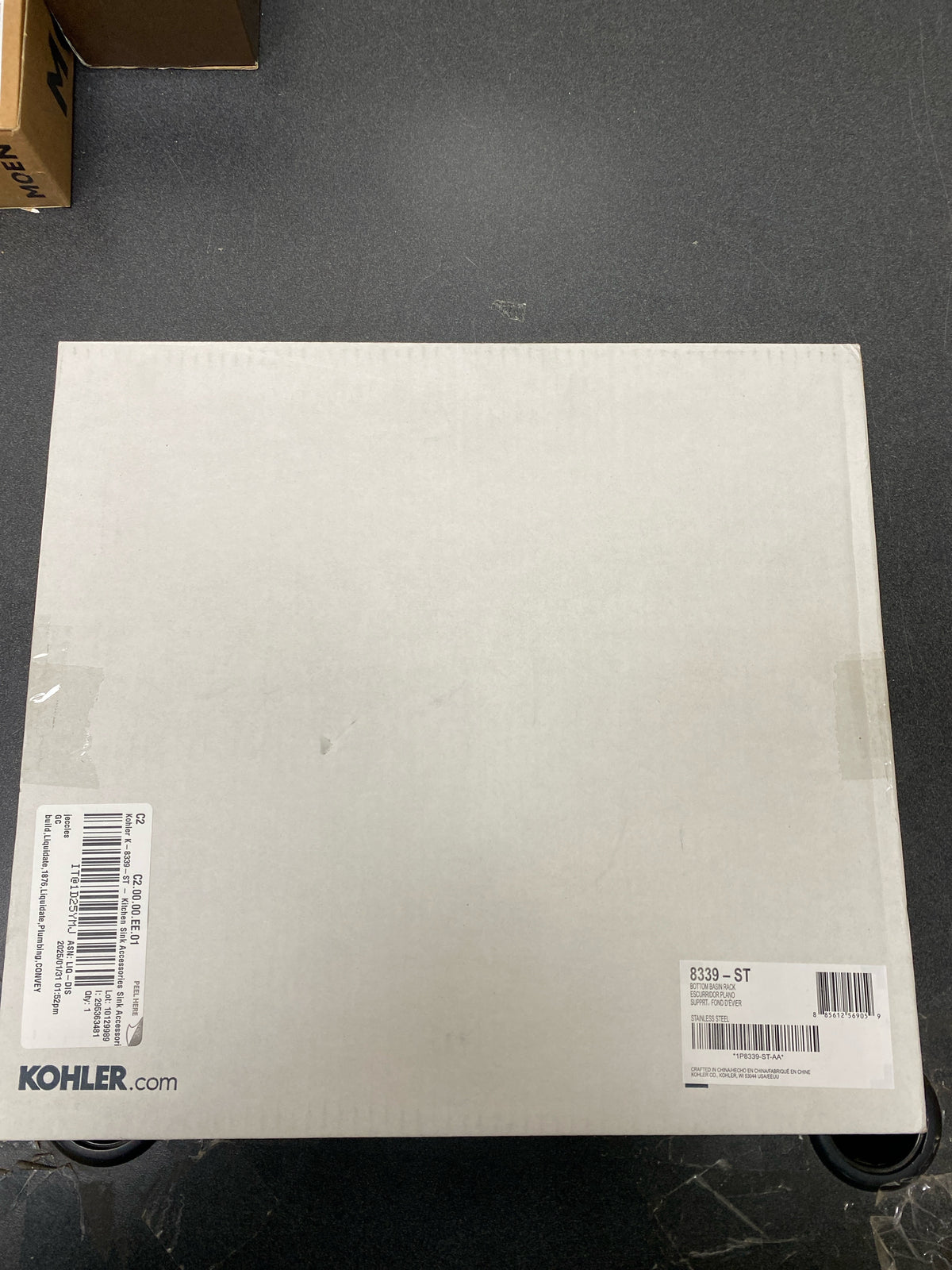 Kohler K-8339-ST Iron/Tones Basin Rack for K-5312 - Stainless Steel