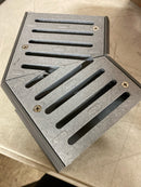 Nds 2301 Spee-D Channel Drain Plastic 45° Elbow and Grate, Gray