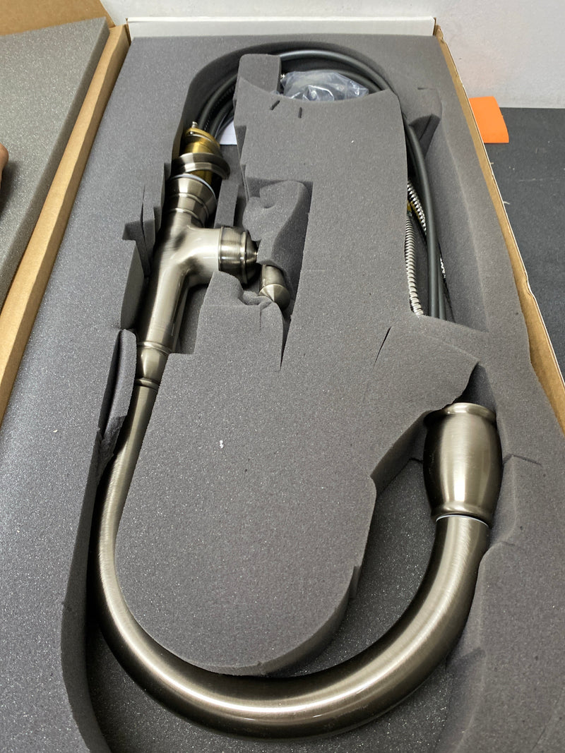 Newport Brass 2470-5103/15A Jacobean 1.80 GPM Single Hole Pull Down Kitchen Faucet - Antique Nickel