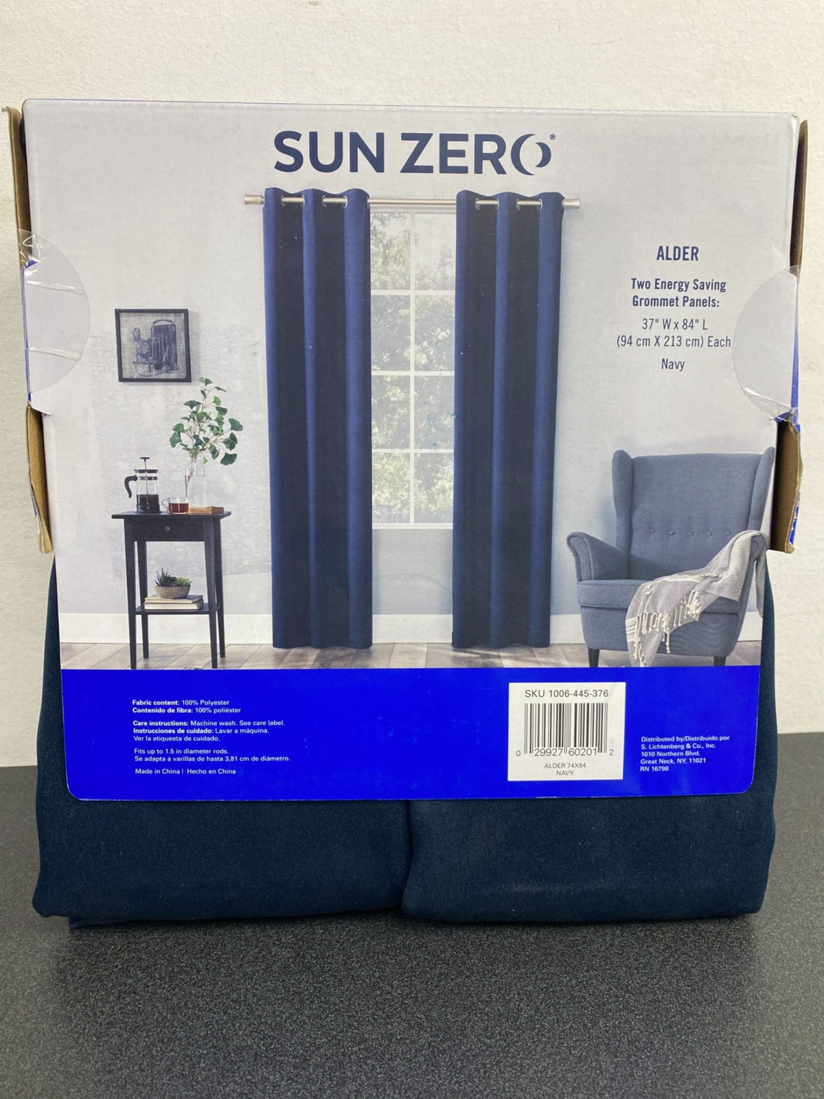 Sun zero 60201 ALDER GROMMET PAIR NAVY 84in