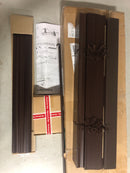 Home decorators collection 10793478400171 Espresso Cordless Premium Faux Wood Blinds with 2.5 in. Slats - 21 in. W x 48 in. L (Actual Size 20.5 in. W x 48 in. L)