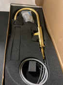 Newport Brass 3210-5103-03N Gavin 1.8 GPM Single Hole Pull Down Kitchen Faucet - Uncoated Polished Brass (Living Finish)