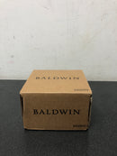 Baldwin HDFEDRTSR150 Federal Non-Turning One-Sided Dummy Door Lever with Square Rose - Satin Nickel