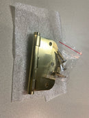 Baldwin 1135044I 3-1/2" Wide Plain Bearing 5/8" Radius Corner Mortise Door Hinge from the Estate Collection - Single Hinge - Satin Brass
