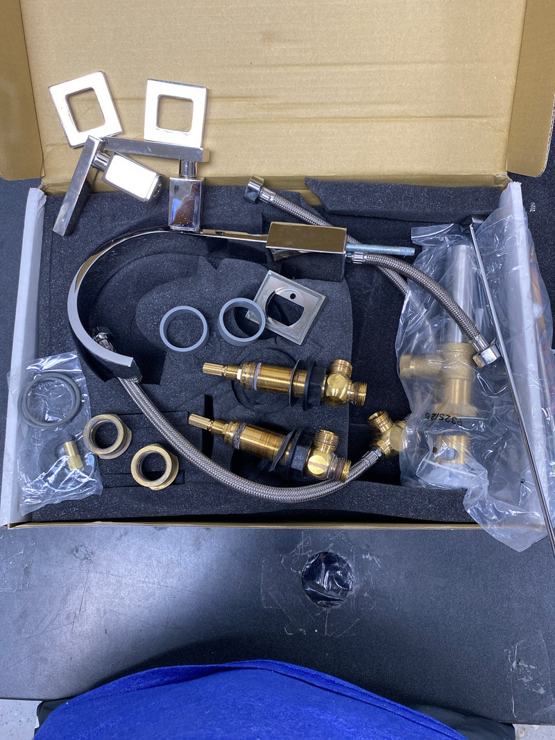 Newport Brass 2040/26 Double Handle Widespread Bathroom Faucet from the Secant Collection - Polished Chrome