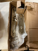 Baldwin 6402056LENT Boulder Full Escutcheon Left Handed Single Cylinder Handleset - Satin Nickel