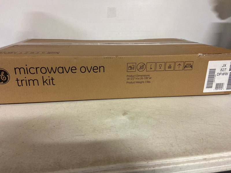 Ge JX827DFWW 27 in. Built-In Microwave Trim Kit in White