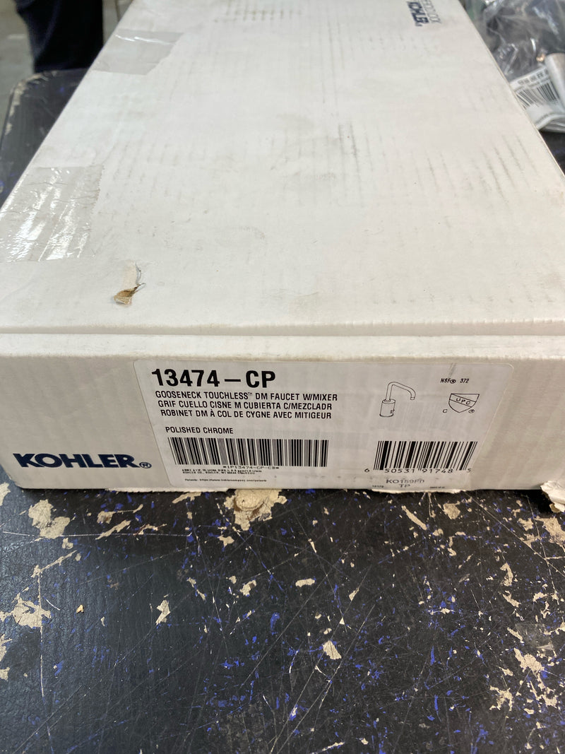 Kohler K-13474-CP Touchless Single Hole Bathroom Faucet with Insight Technology - Without Drain Assembly - Polished Chrome