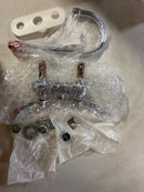 Delta 27C4834 Double Handle 1.5GPM Ceramic Disc Bathroom Faucet with Blade Handles 10-1/2" Gooseneck Spout and Vandal Resistant Aerator from the Commercial Series - Chrome