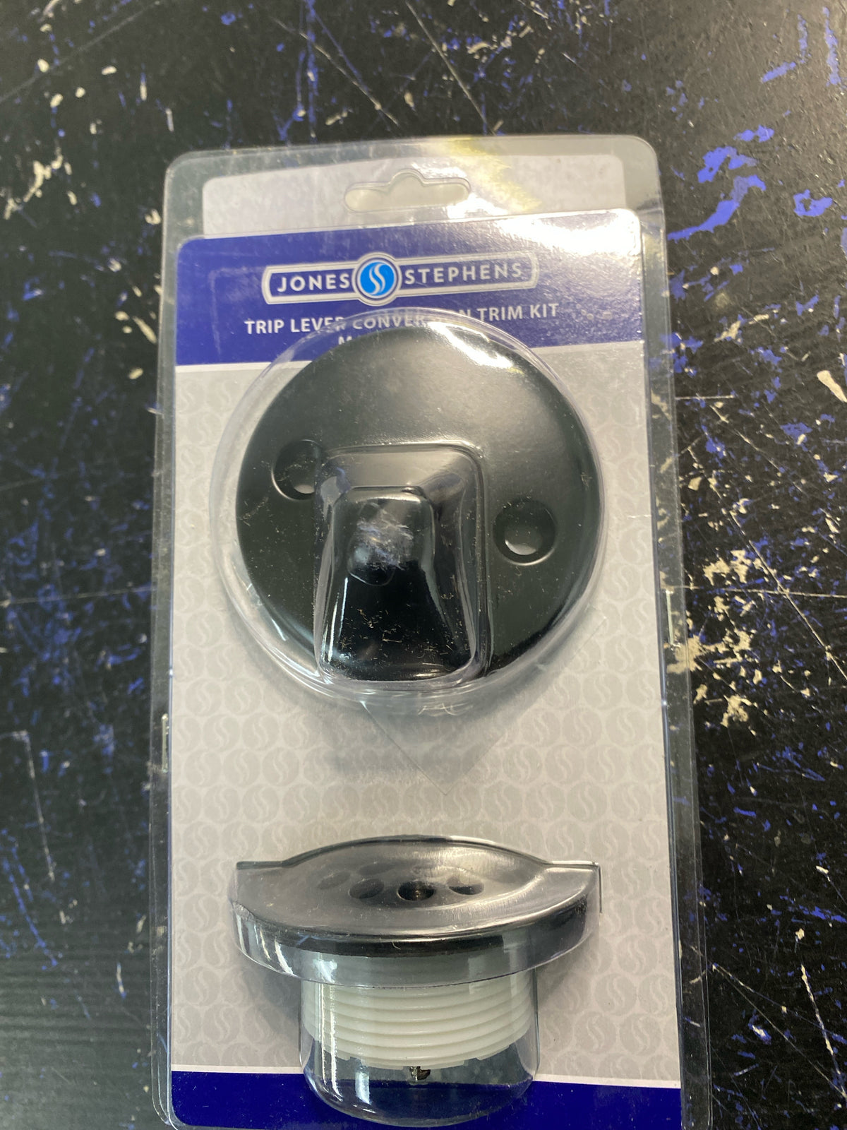 Jones Stephens B51043 Two-Hole Trip Lever Tub Drain Trim Kit - Matte Black