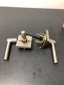 Kwikset 156MILSQT-15S Milan Single Cylinder Keyed Entry Door Lever Set with Square Rosette and SmartKey Technology - Satin Nickel