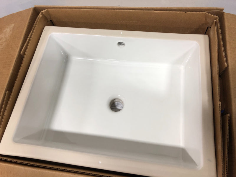 Kohler Verticyl 19-13/16" Rectangular Undermount Bathroom Sink with Vertical Sides and Overflow
