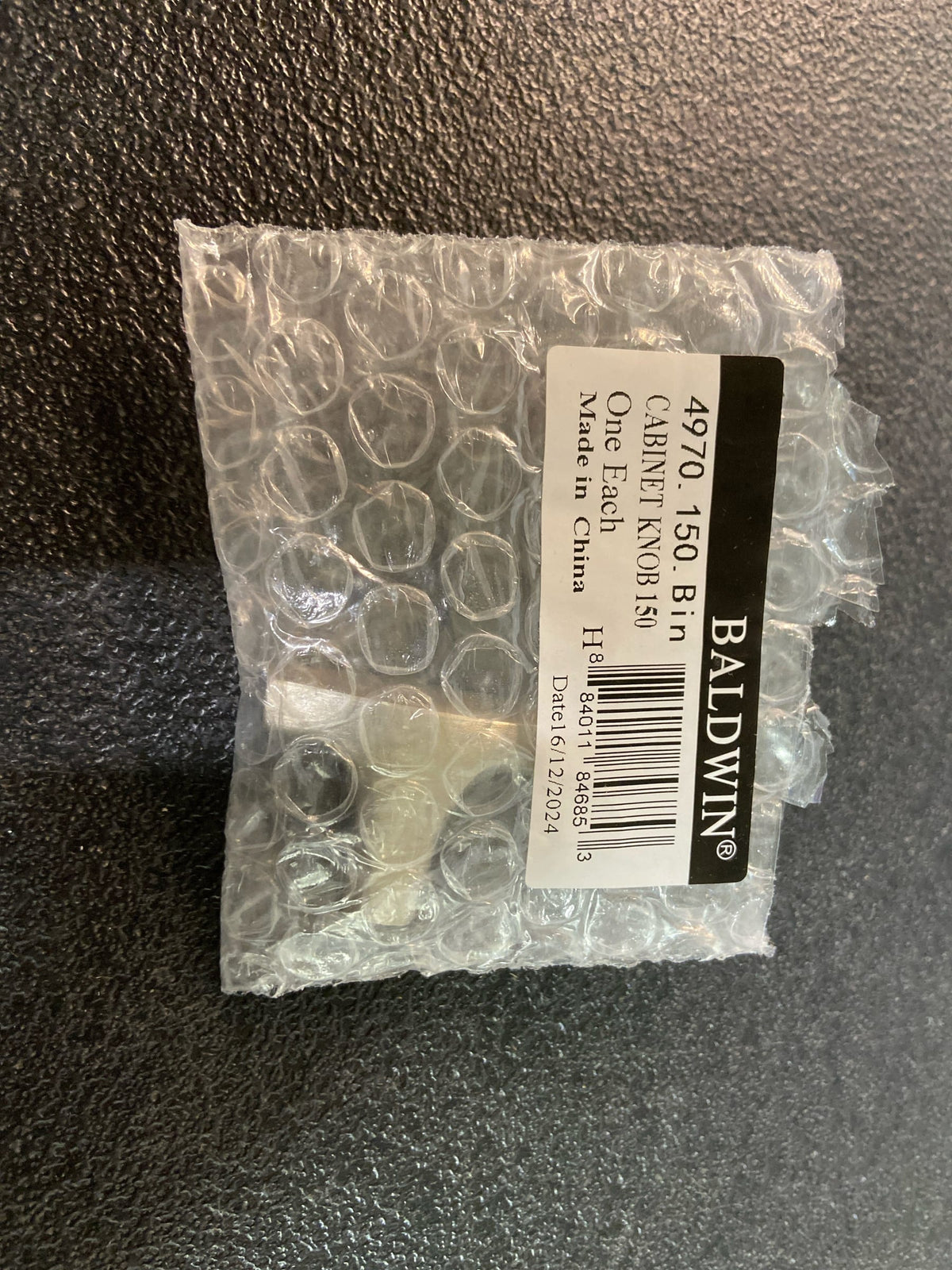 Baldwin 4970.BIN Palm Springs 1-1/2 Inch Long Bar Cabinet Knob from The Estate C, Satin Nickel